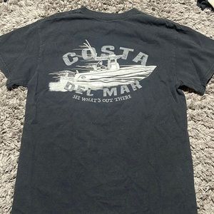 COSTA Del Mar Black Tshirt Size SMALL
